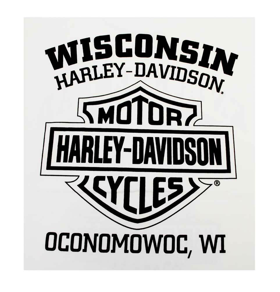 Harley-Davidson Men's Shirt, Heritage H-D Script Long Sleeve, White 30296634 gallery