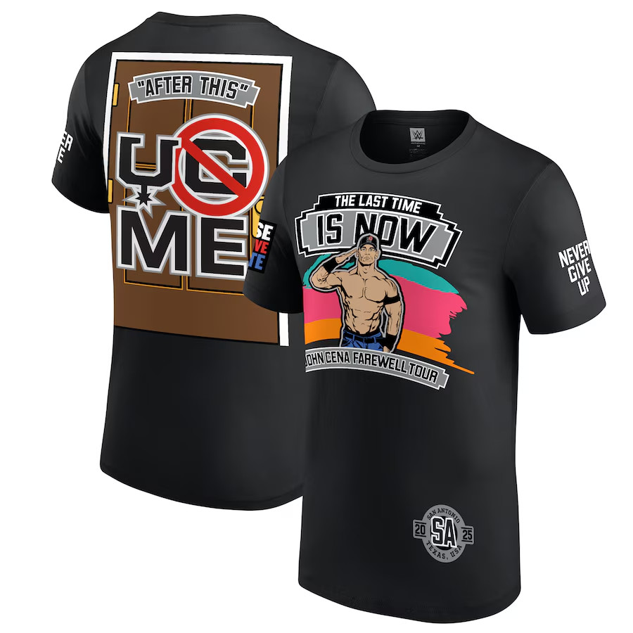 WWE Authentic John Cena San Antonio Spurs Shirt Farewell Tour Last Time is Now gallery