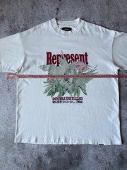 Represent DOUBLE DISTILLED FLAT WHITE T-SHIRT Size-L