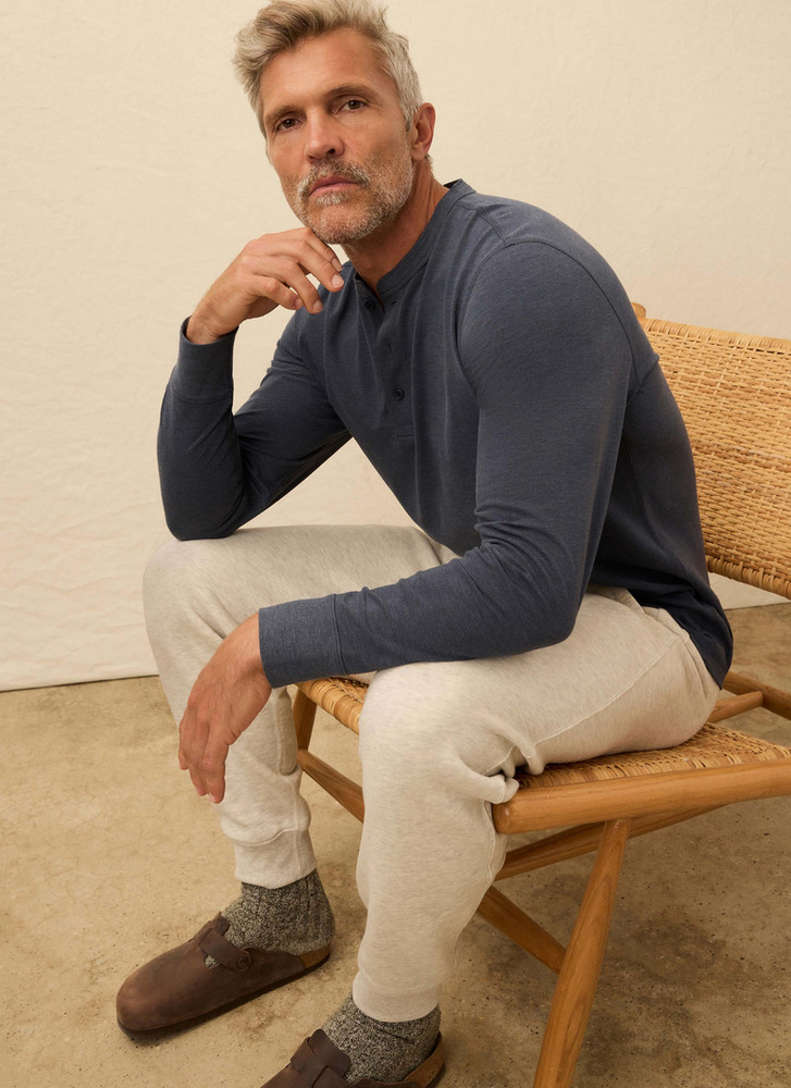Faherty waffle henley NWT medium