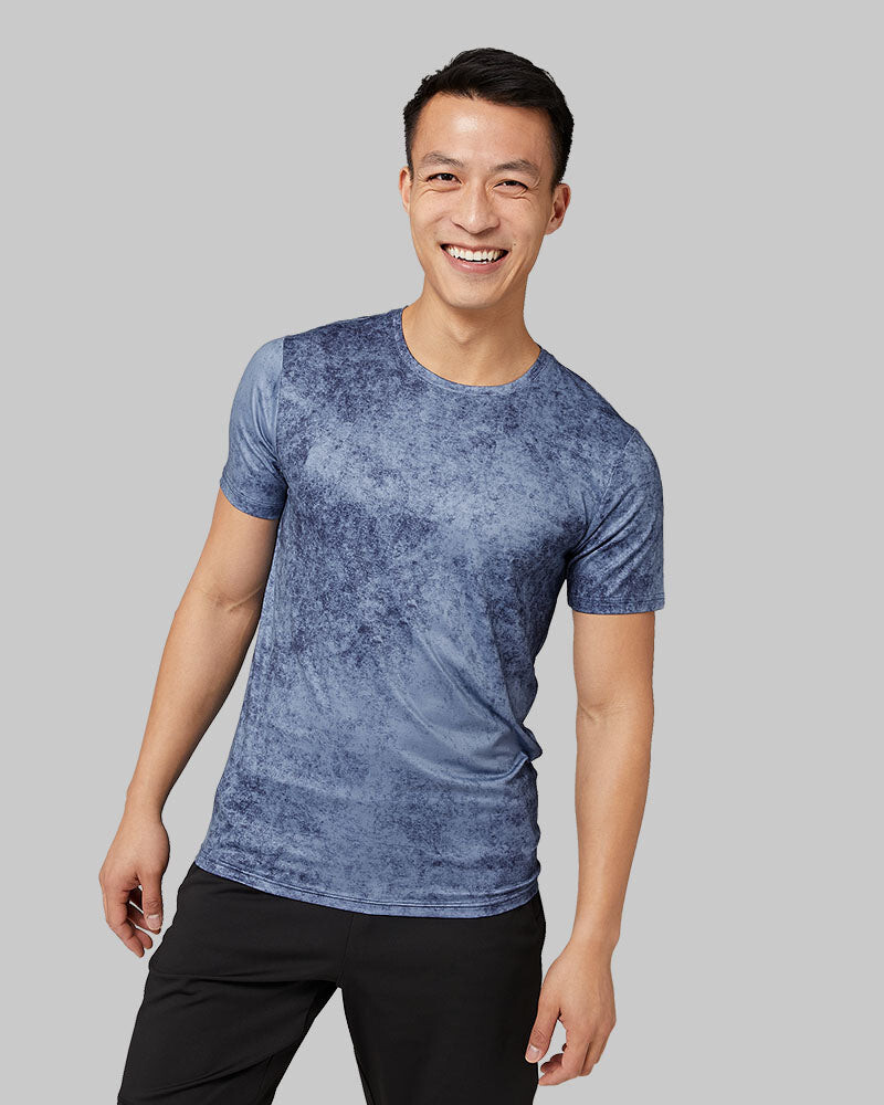 32 Degrees MEN’S COOL PRINTED CLASSIC CREW T-SHIRT (X-LARGE)