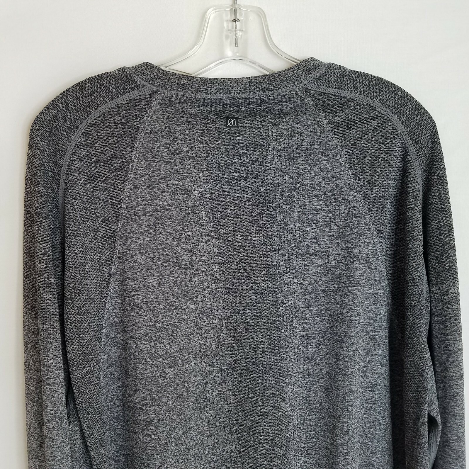 01.Algo Performance Mens Grey Polyester Nylon Long Sleeve Shirt Size 2XL A512 gallery