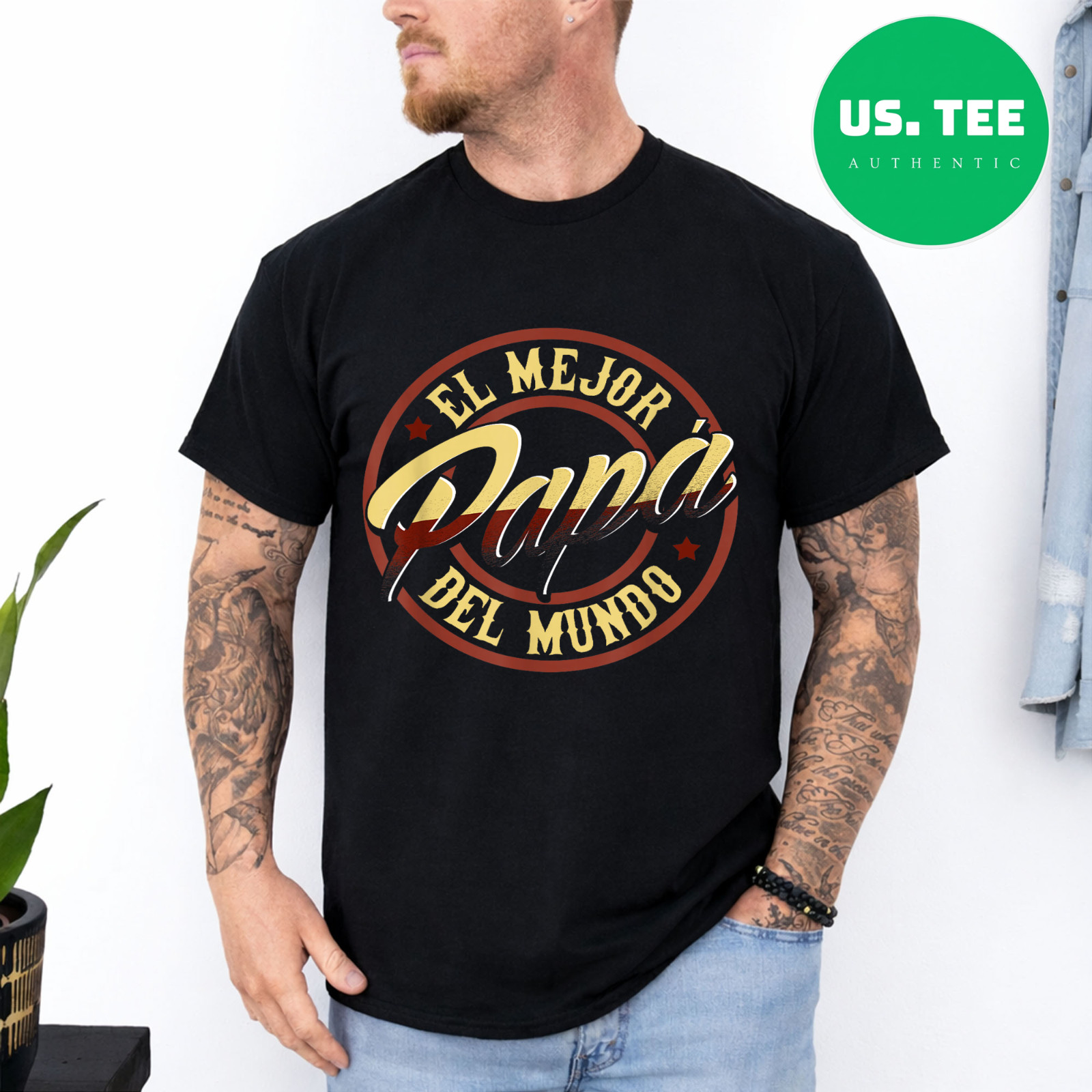Fathers Day T-Shirts in Spanish El Mejor Papa del Mundo T-Shirt gallery