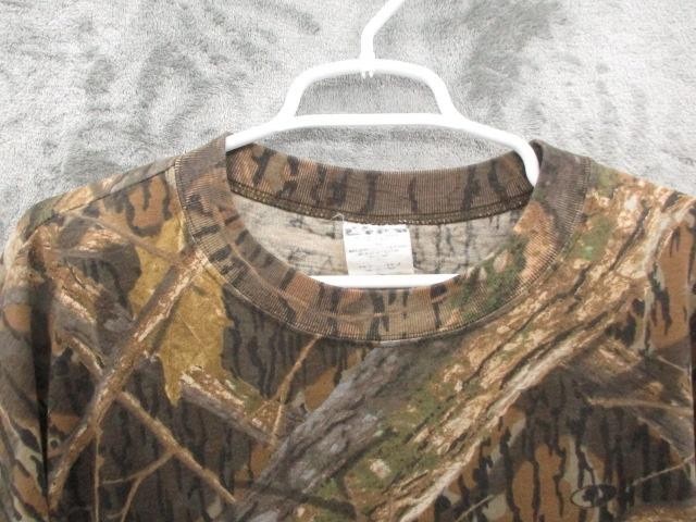 Vintage Mossy Oak T Shirt Mens 3XL Brown Camo Long Sleeve Crewneck Hunting Tee gallery