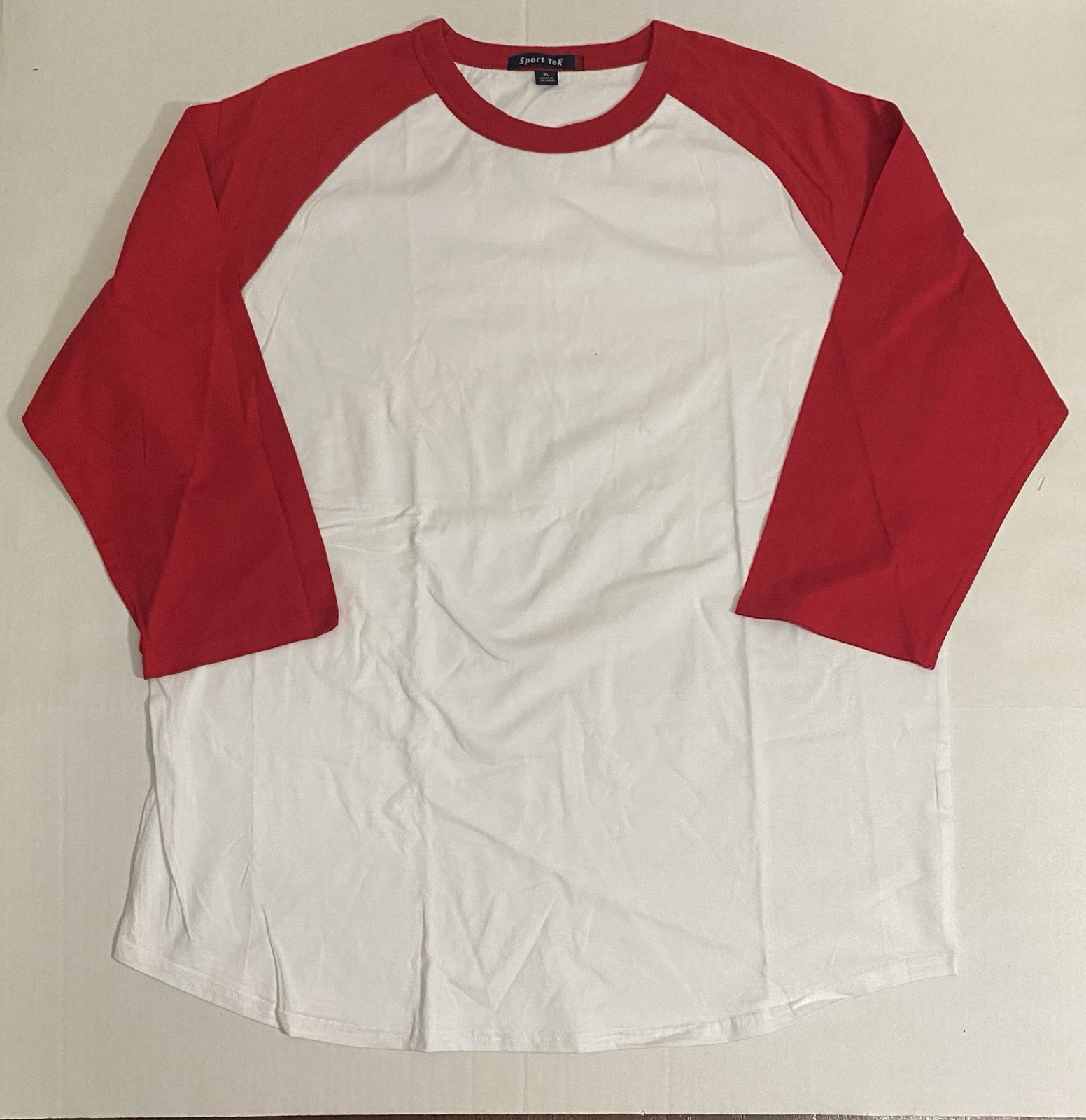 Sport-Tek Colorblock Raglan Baseball Sleeves Jersey. Red/White. Men’s XL NWOT! gallery