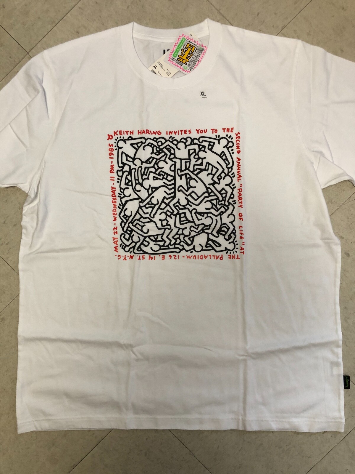 Keith Haring X UNIQLO SPRZ NY Graphic T-shirt White US size S-XL Party of Life gallery