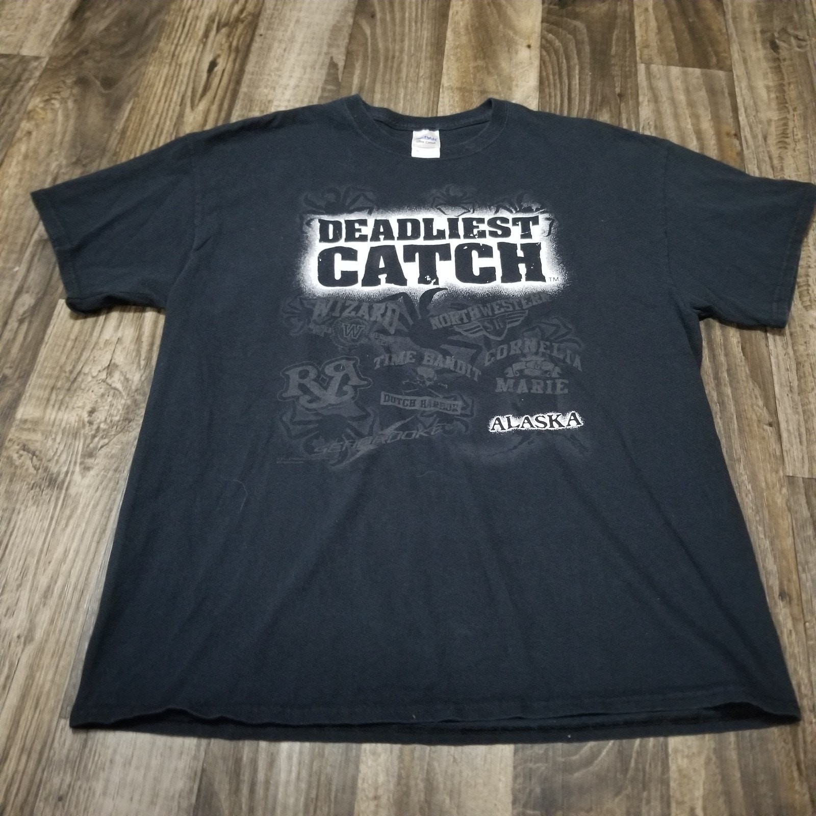 Deadliest Catch Alaska Black 2011 Discovery Channel Size XL Crab Boat gallery
