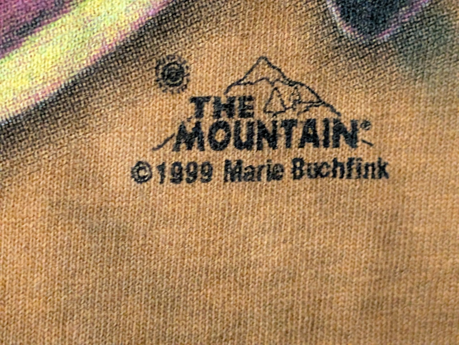 The Mountain Mens T-shirt Vintage 1999 Brown Bear Shield Flawed XL #6699 gallery