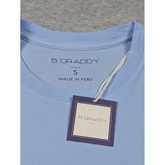 B. Draddy Dewey Pocket Tee Mens Small Blue Pima Cotton Winged H BDL08 NEW