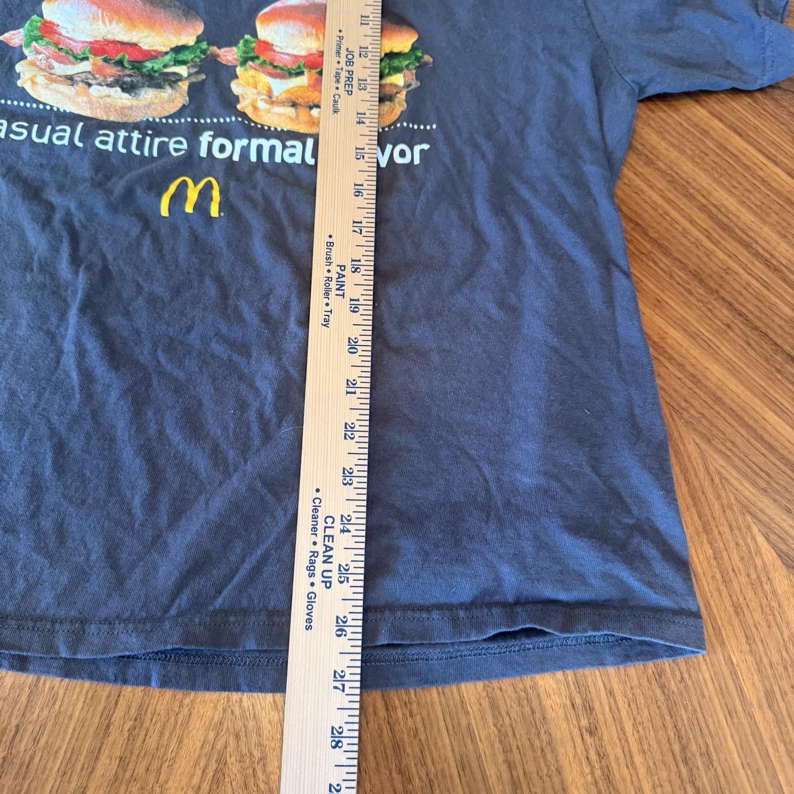 McDonald's Bacon Clubhouse Sandwich Burger Chicken Formal Flavor Promo Tshirt XL gallery