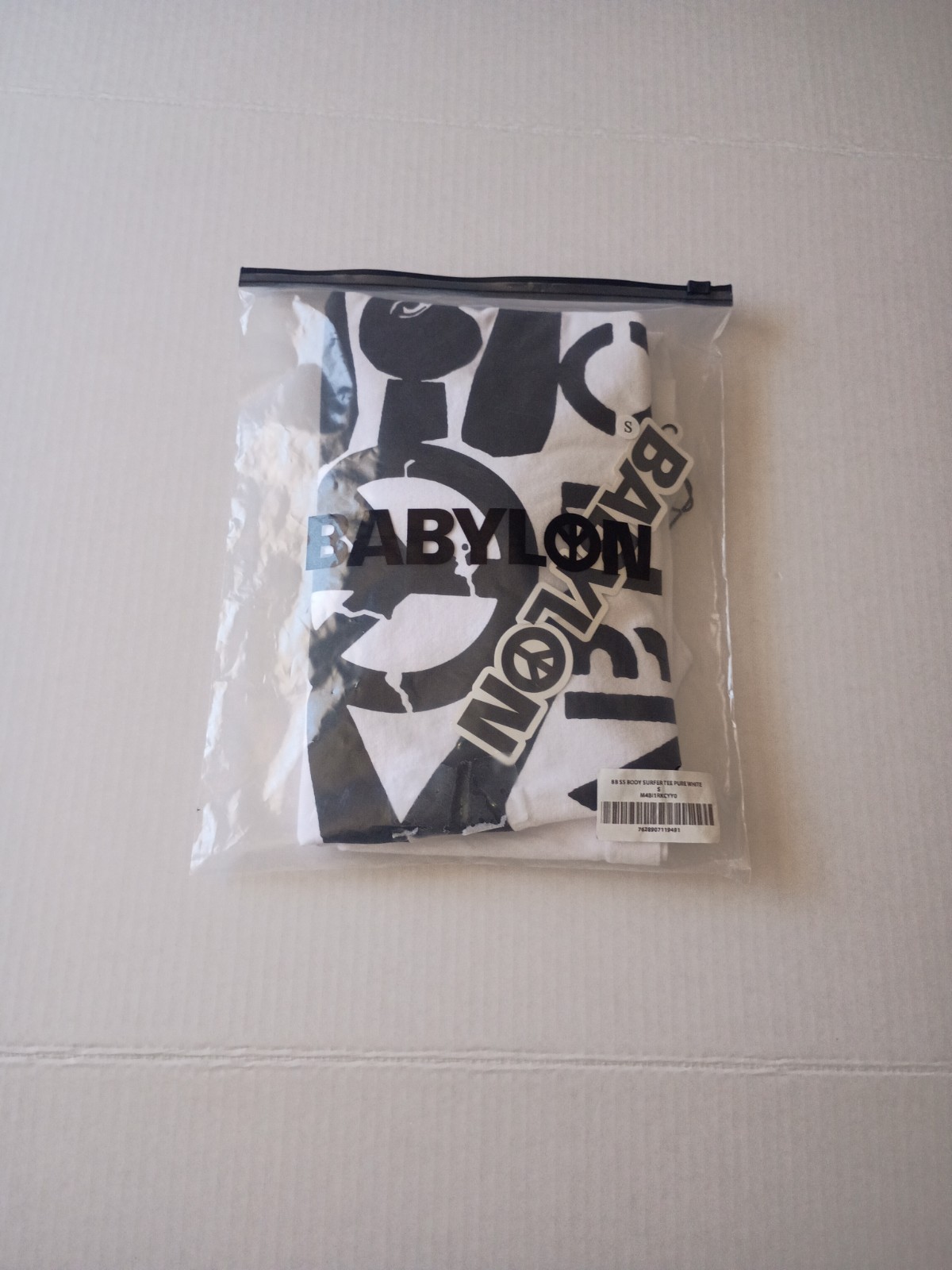 Babylon white black Short Sleeve Tee Size S Brand New in the Bag gallery