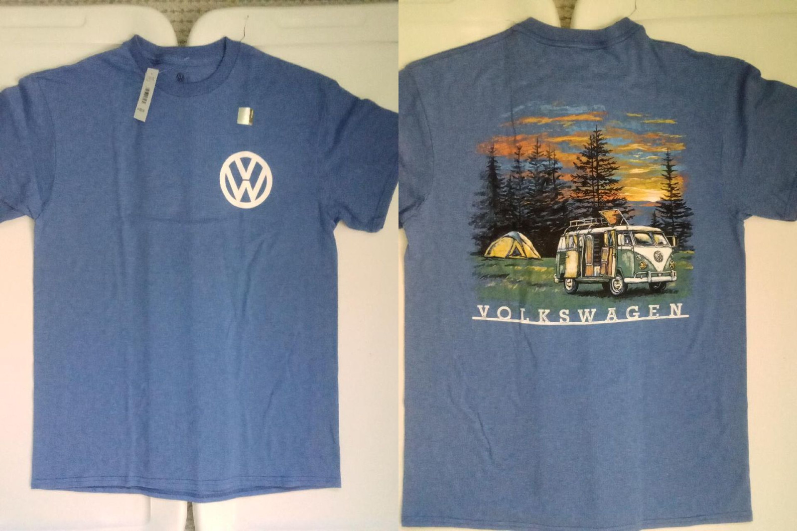Volkswagen Bus VW Sunset Camping Officially Licensed T-Shirt gallery