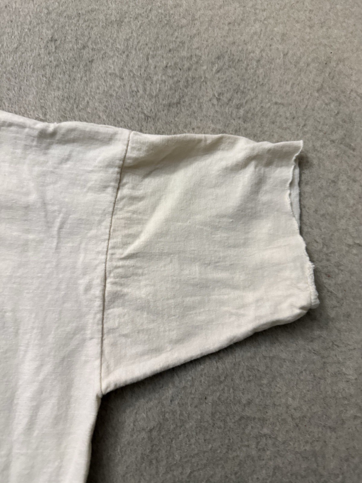 Vintage 30s 40s Paneled White Blank Tee Jersey All 100% Cotton 20.5x27x28 Rare gallery