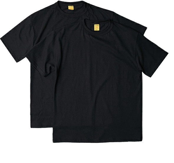 BIG JOHN 2 PACK T-SHIRT Short sleeves　black Made in Japan gallery