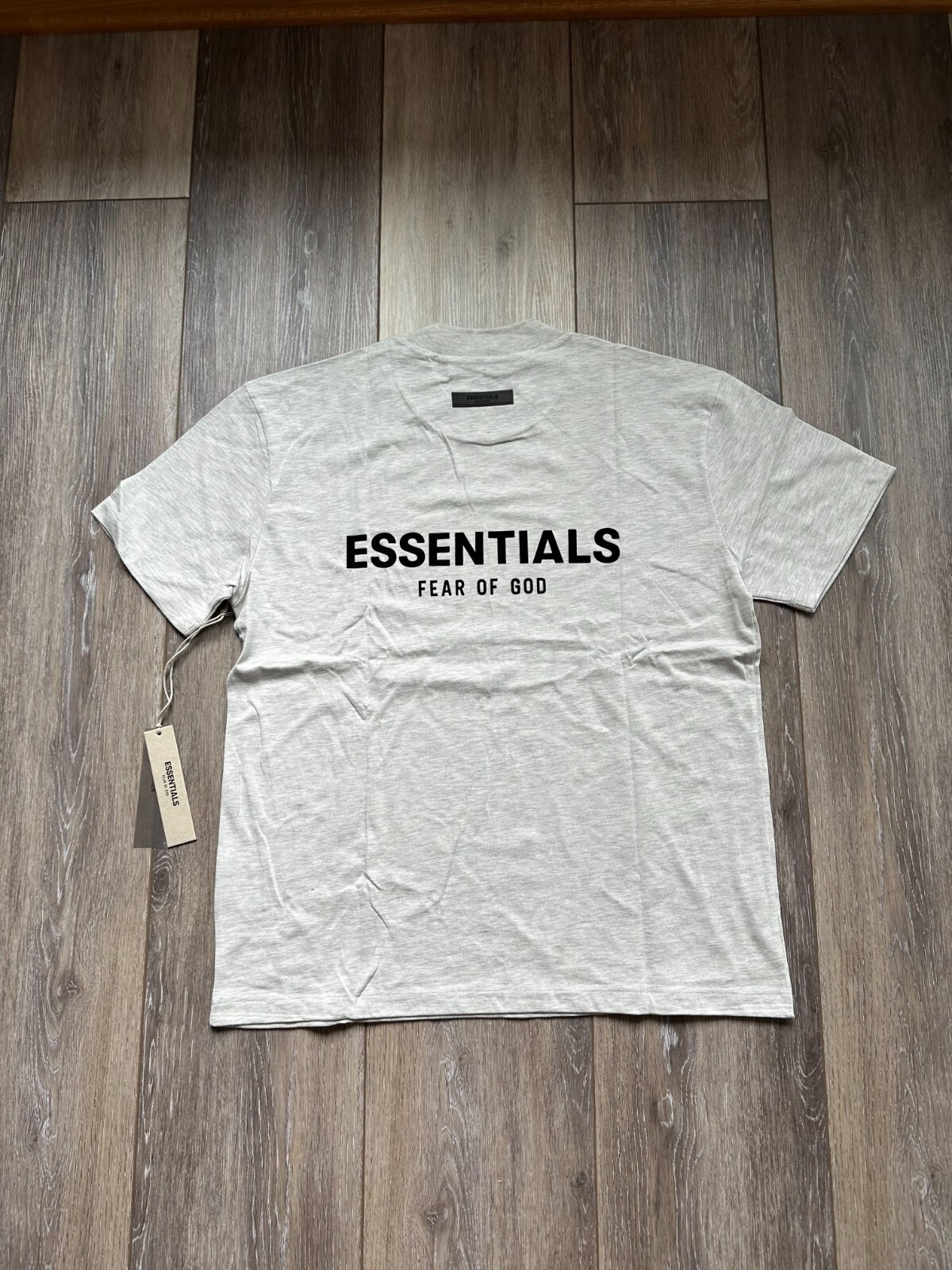 Fear of God Essentials Light Oatmeal Short Sleeve T-Shirt Sizes: XS-XXL gallery
