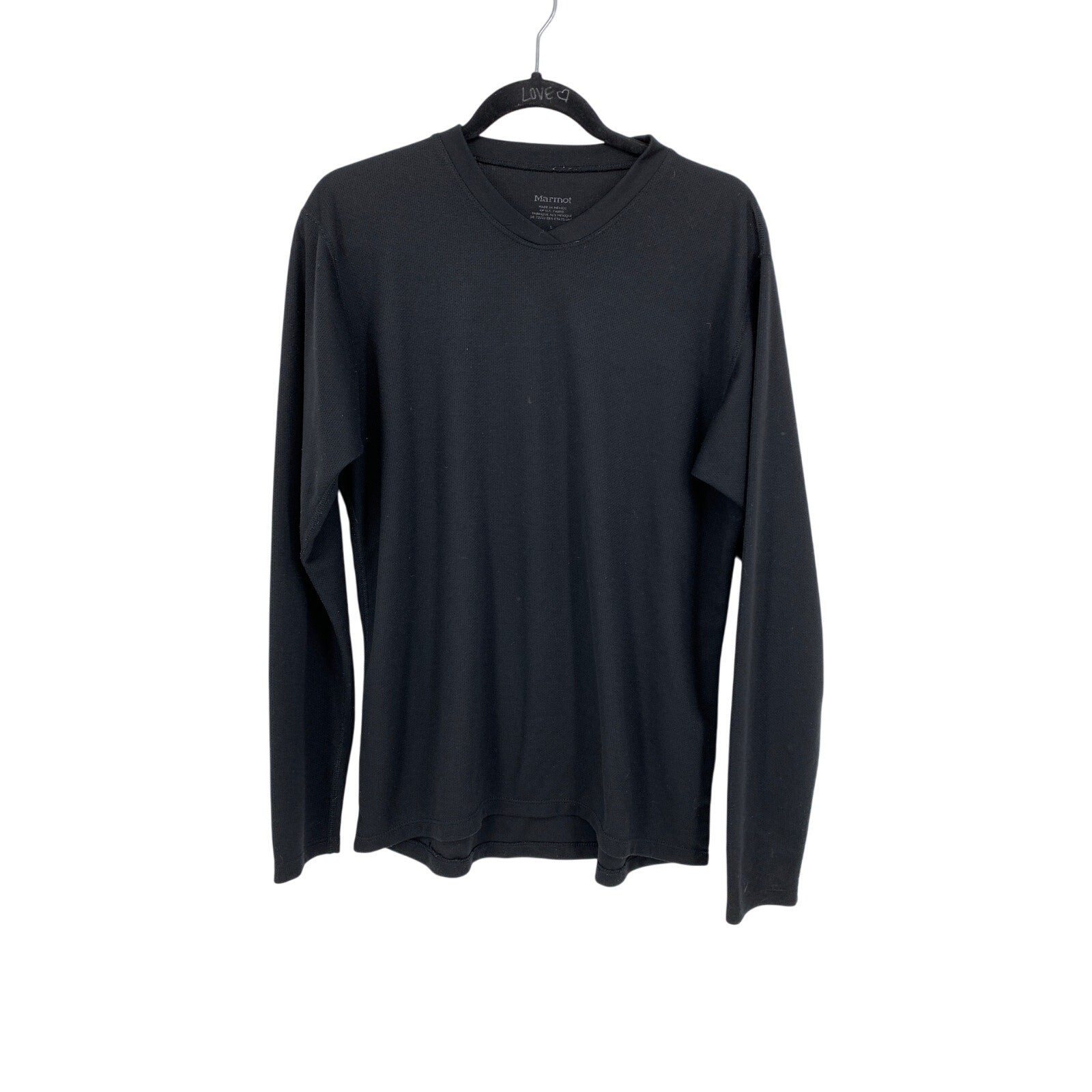 Marmot Base Layer Long Sleeve Top Mens Size Large Black gallery