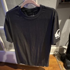 Quiksilver Men’s Grey Solid Logo Crew Neck Short Sleeve Cotton Jersey T-Shirt M