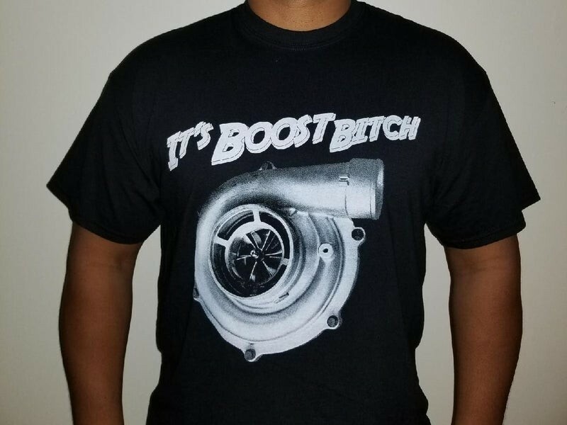 It's Boost B*tch Black Racing T-Shirt, Size: Sm, Med, Lg, XL, 2XL, 3XL gallery