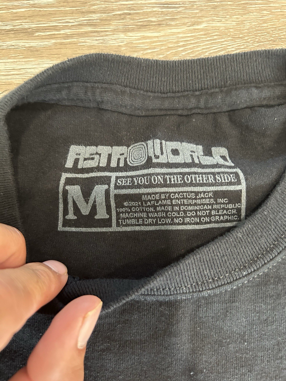 Travis Scott Astroworld Fest 2021 Mouth shirt black size medium gallery