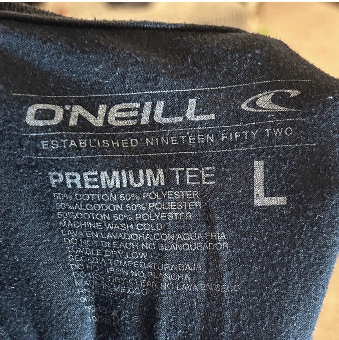 O'Neill Premium Tee Men's Black Graphic Logo Crew Neck Short Sleeve T-Shirt L gallery