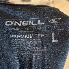 O’Neill Premium Tee Men’s Black Graphic Logo Crew Neck Short Sleeve T-Shirt L