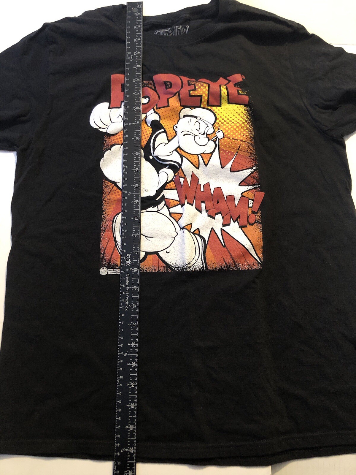 Popeye Men’s Size L Black Graphic T-Shirt Tee G2D20 gallery