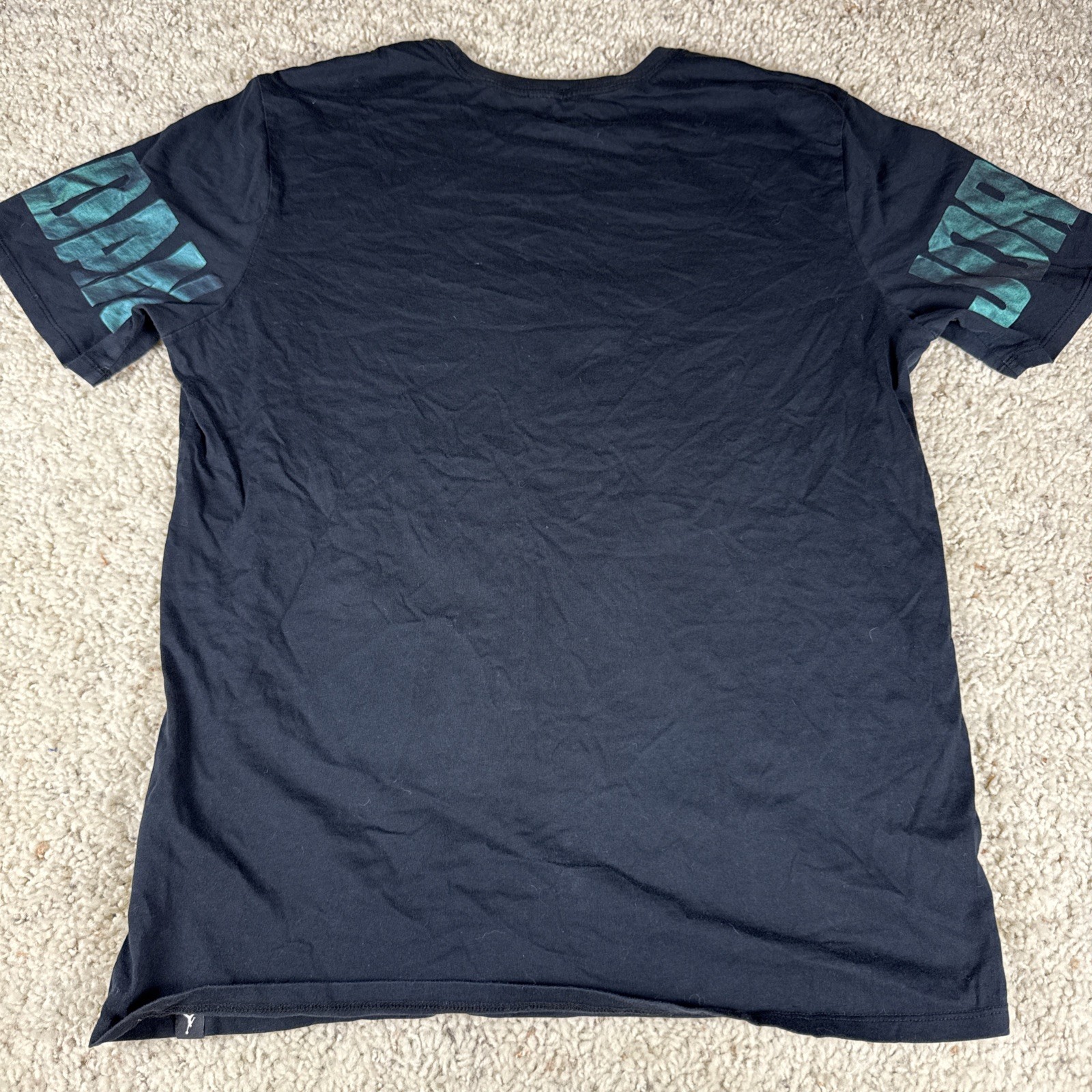 Nike Air Jordan Jumpman Logo Tee Mens T-Shirt Black Green Size L Sportswear Top gallery