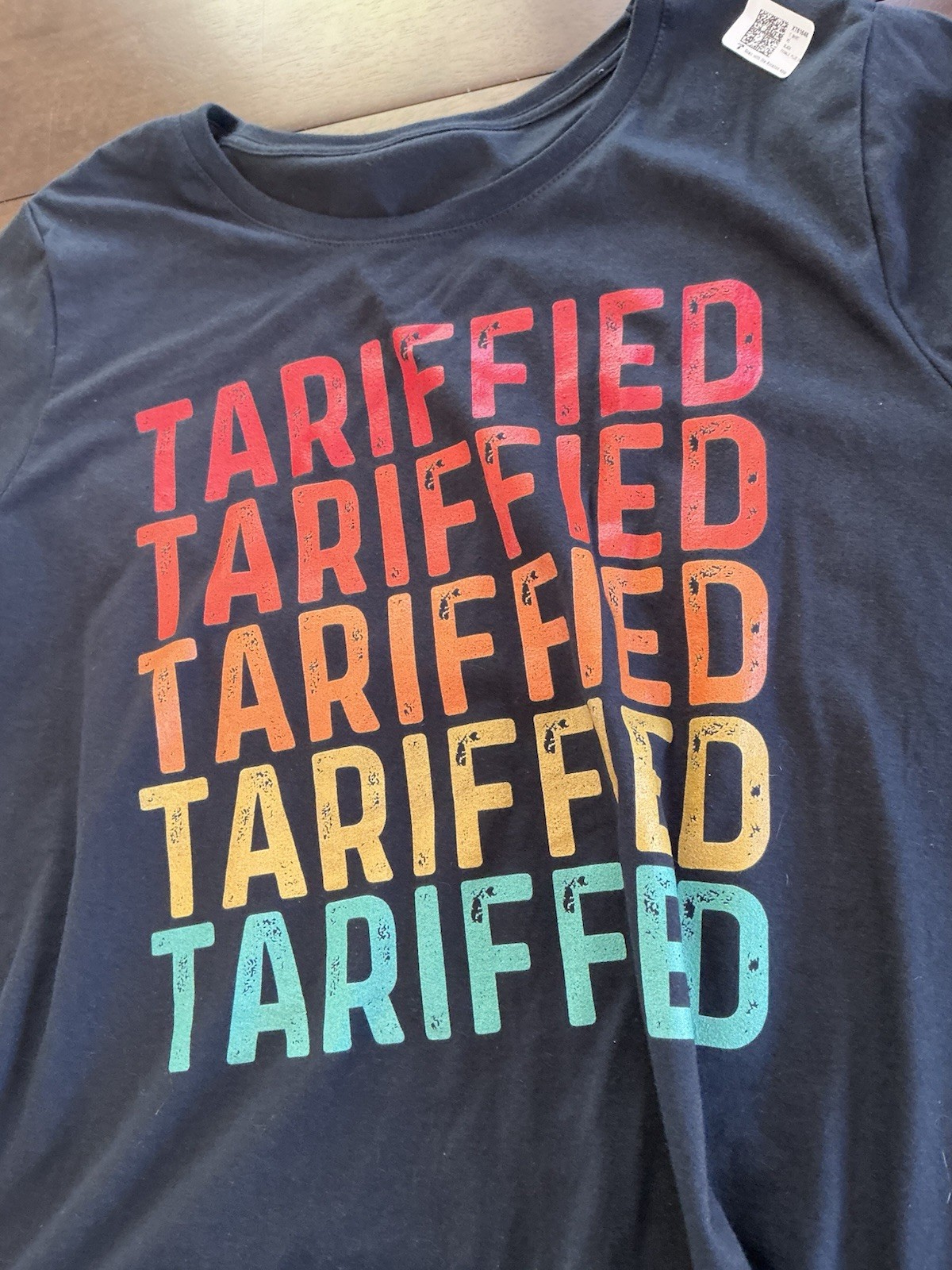 Tariffied Anti-Trump T-Shirt Multi-Color Lizzo Women’s 2X Scoop Neck Tee Black gallery