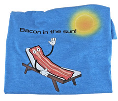 Bacon Under The Sun Shirt Comfortable Funny Tshirt beach pool food Casual Wear