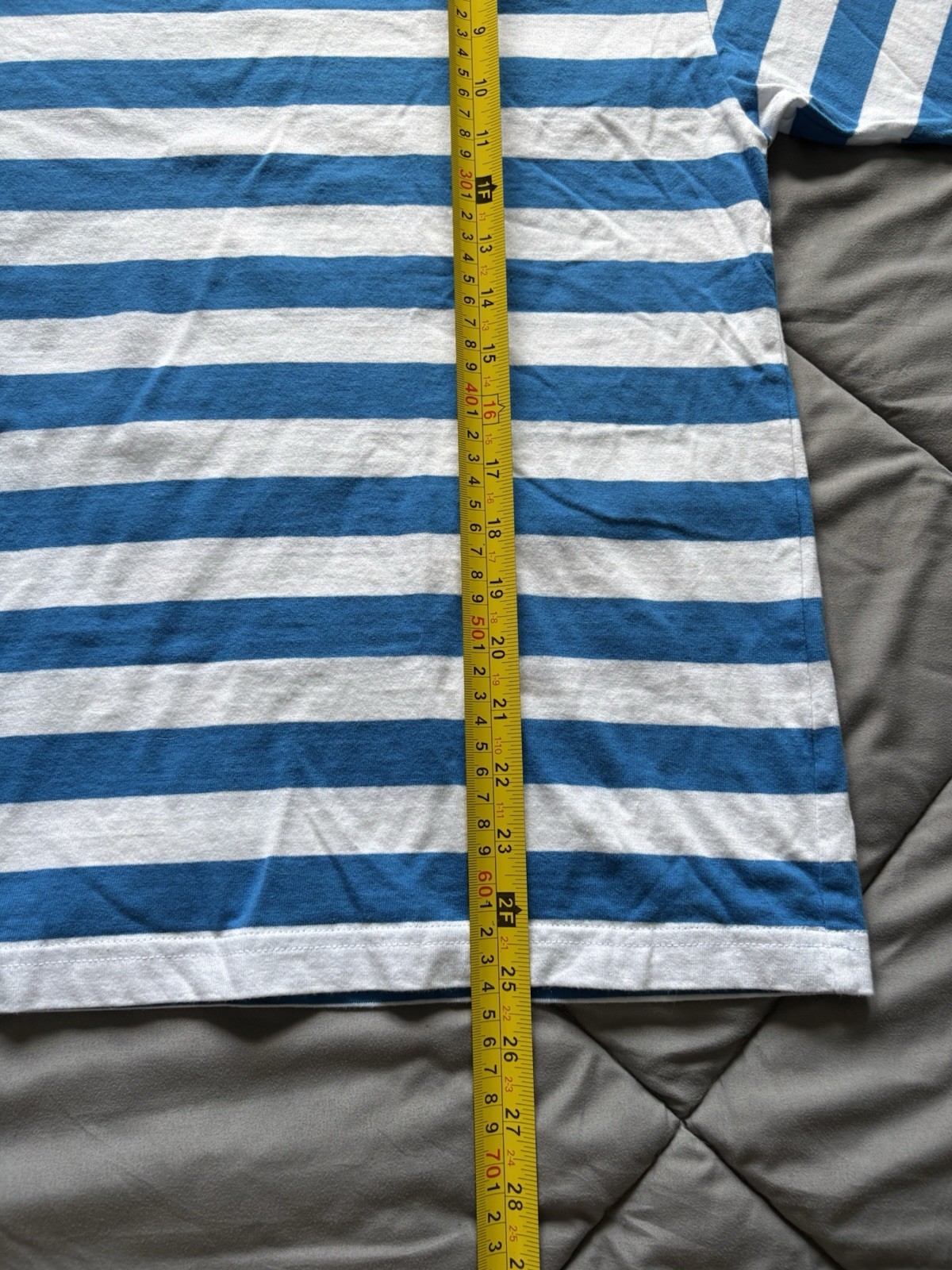 GOLF WANG Killcat Striped Tee Blue White Red Size M gallery