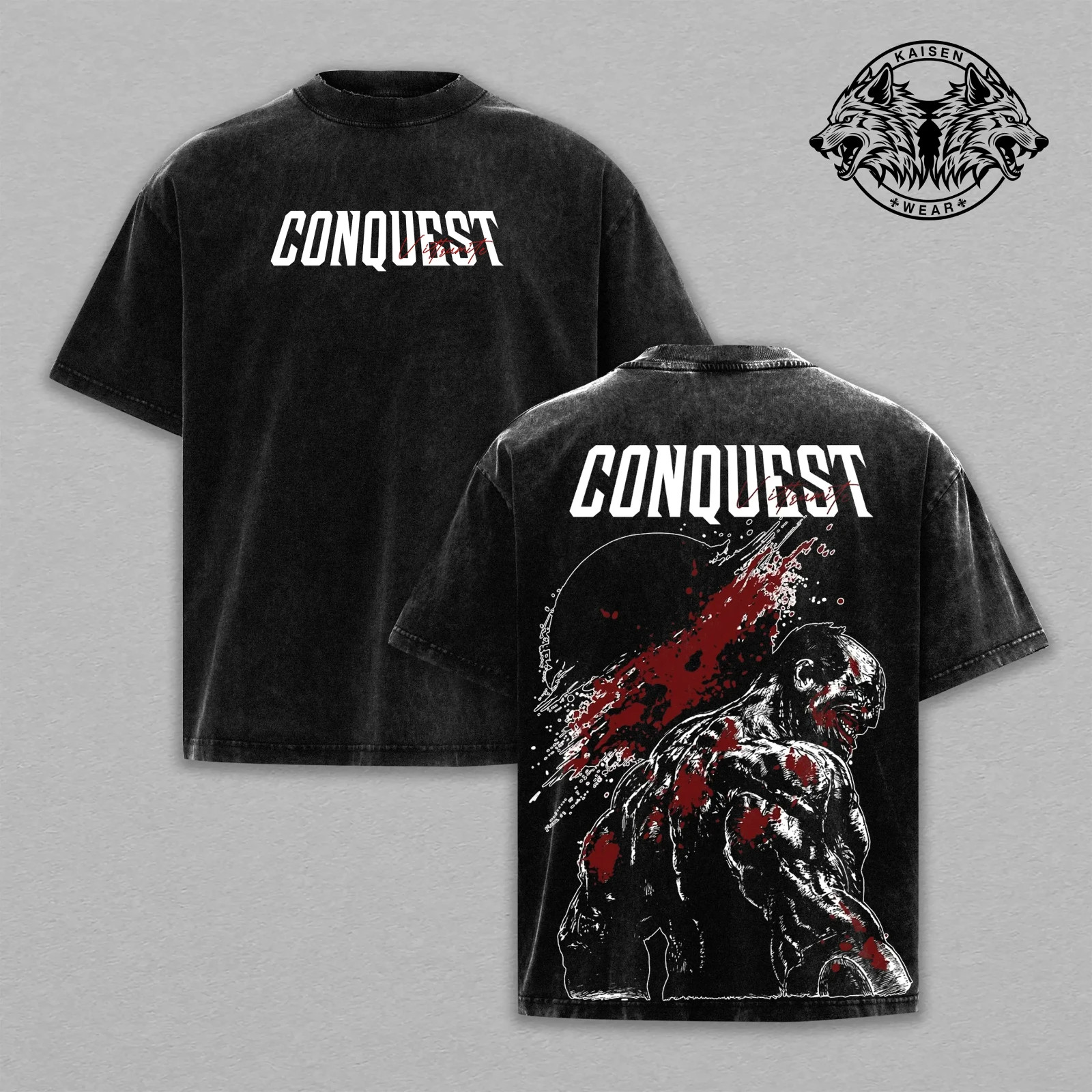 Invincible Conquest Graphic Apparel Collection: Heavyweight Muscle Tee gallery