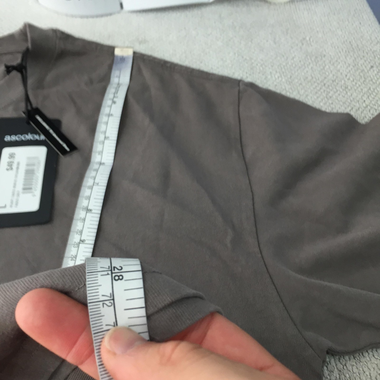 AS Colour Shirt Mens Size L Grey Organic Heavy Faded Minus 2 T-Shirt 133754 gallery