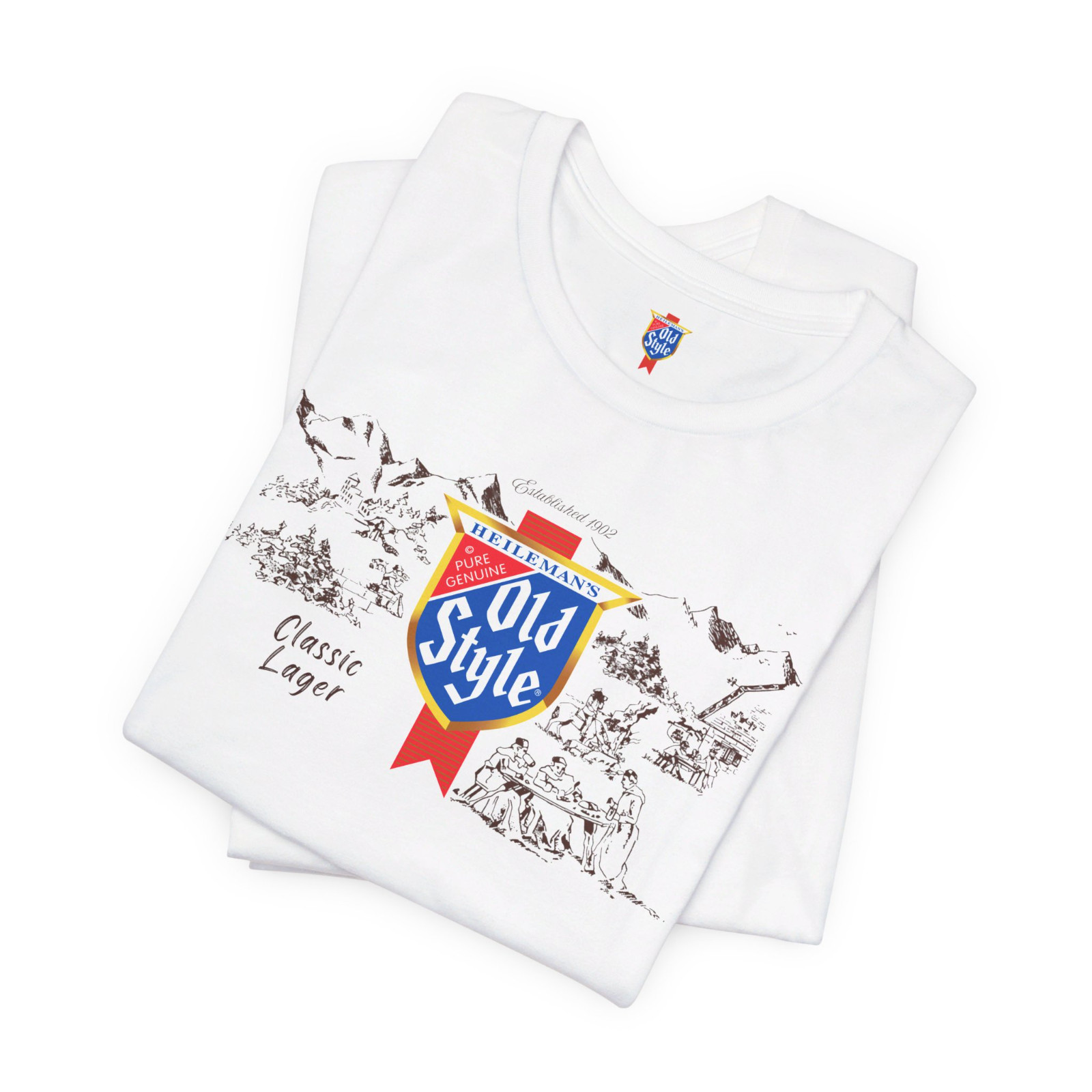 Vintage Heileman’s Old Style Beer Short Sleeve T Shirt Unisex Size S M XL 2X 3XL