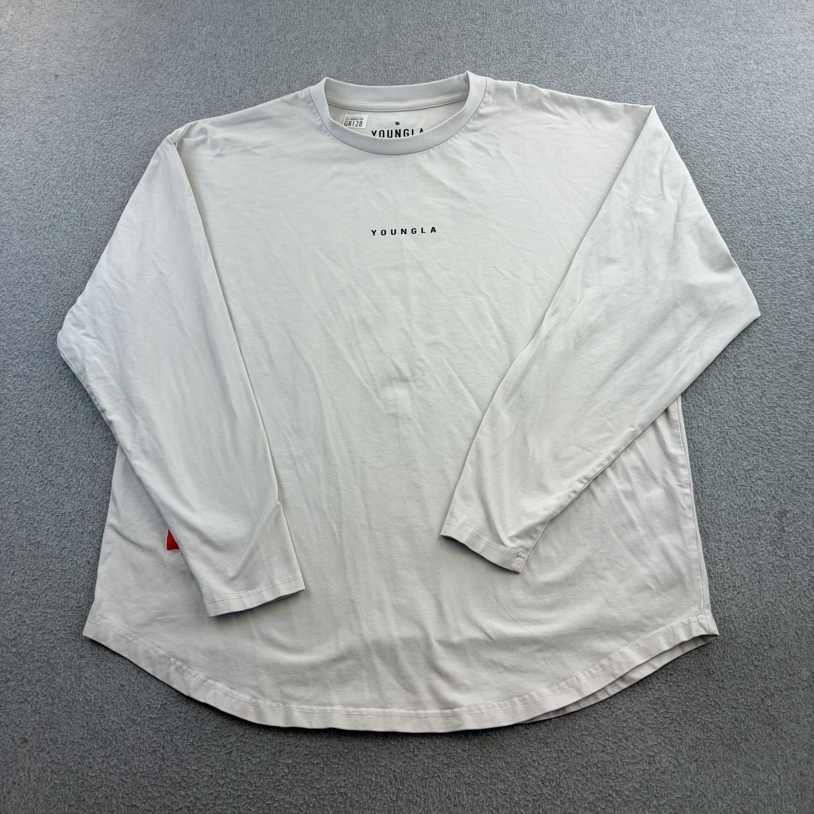 YoungLA Shirt Mens Large White Samurai Graphic Long Sleeve Tee Casual Adult gallery