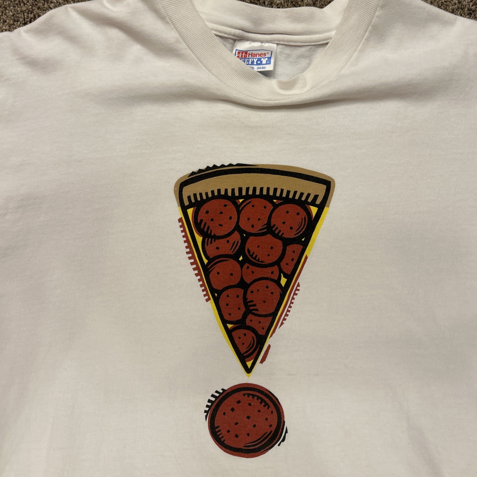 Vintage Pizza Hut A Totally New Pepperoni T Shirt Size XXL Hanes Beefy T 90s Y2K gallery