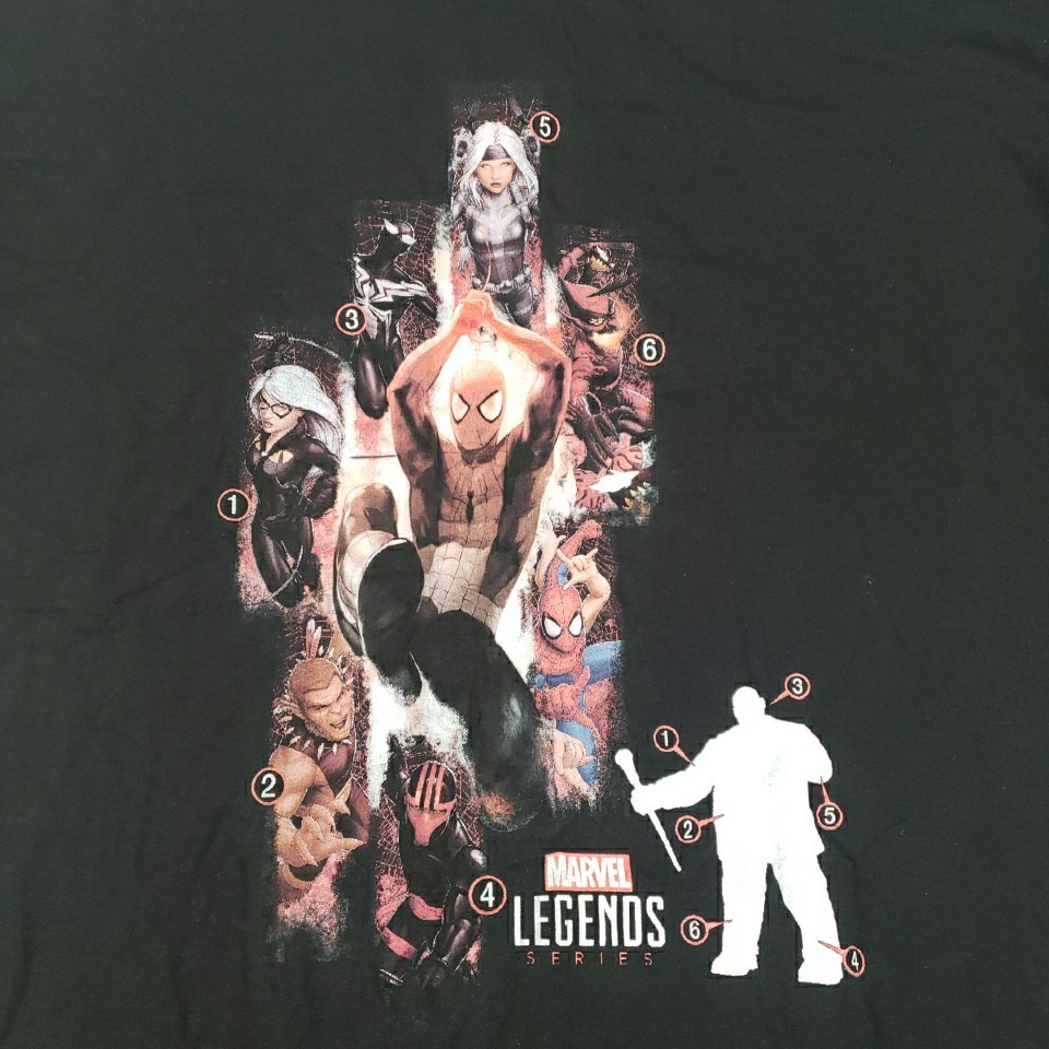 Marvel Avengers Superhero Graphic T Shirt Mens 3XL Black Cotton gallery