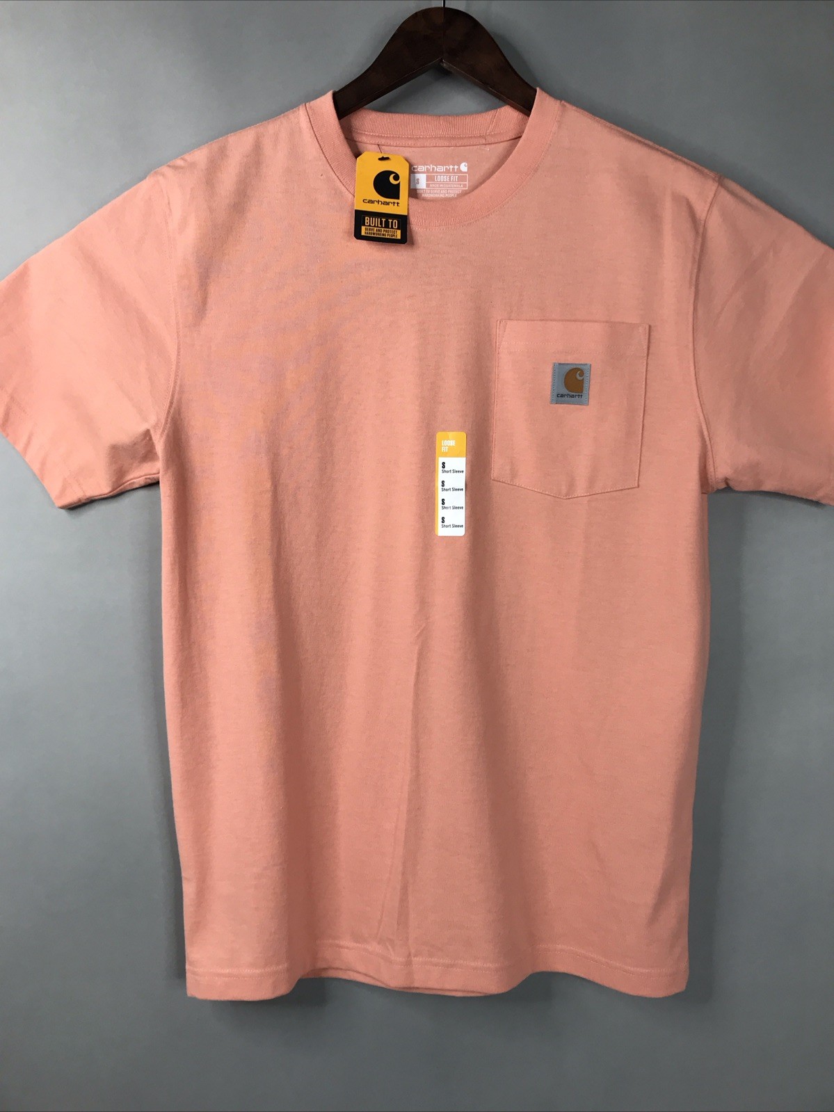 Carhartt LOOSE FIT Heavyweight Men’s Sz Small Peach Athletic Casual Lifestyle gallery