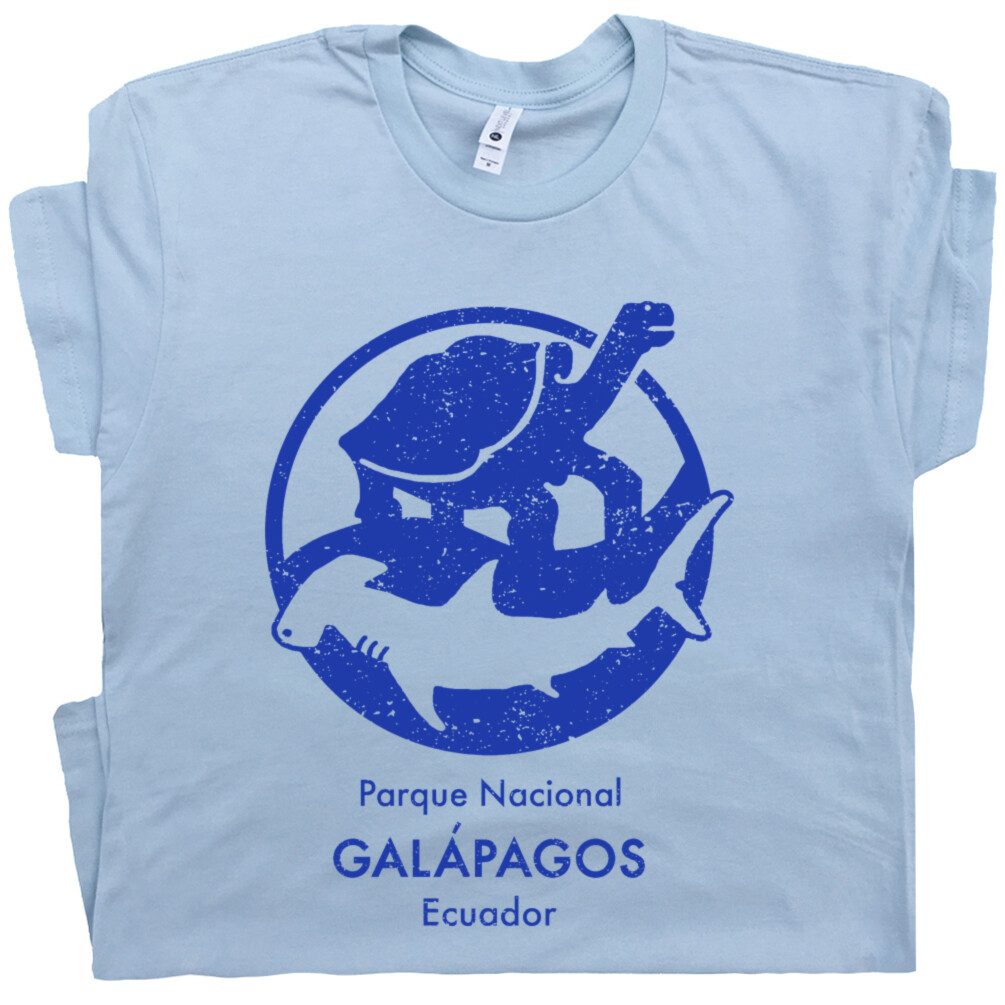 Galapagos Islands T Shirt Sea Turtle Science Charles Darwin Cool Retro Men Women gallery