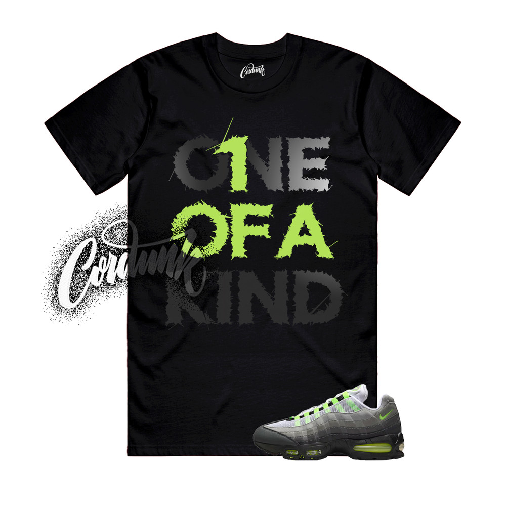 Air Max 95 Big Bubble Neon Black Yellow Cool Grey 2025 T Shirt Match 1OAK