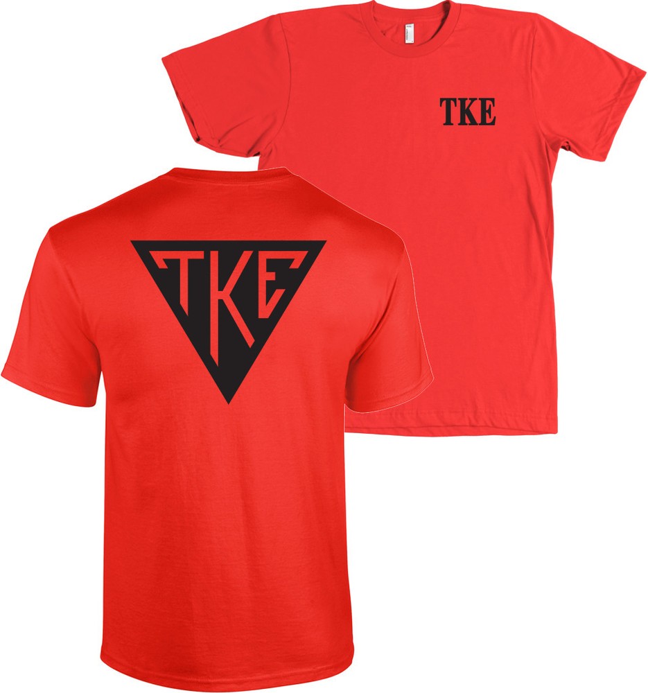 Tau Kappa Epsilon Fraternity Bella + Canvas Shirt TKE Badge – MORE COLORS