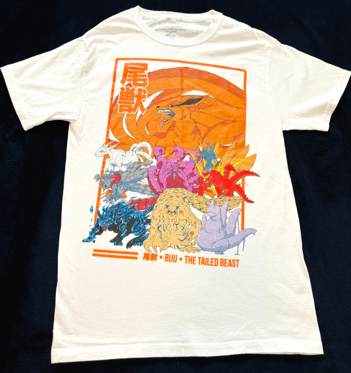 Naruto Shippuden Bijou the Tailed Beasts Graphic Tee Shirt Adult Size Small