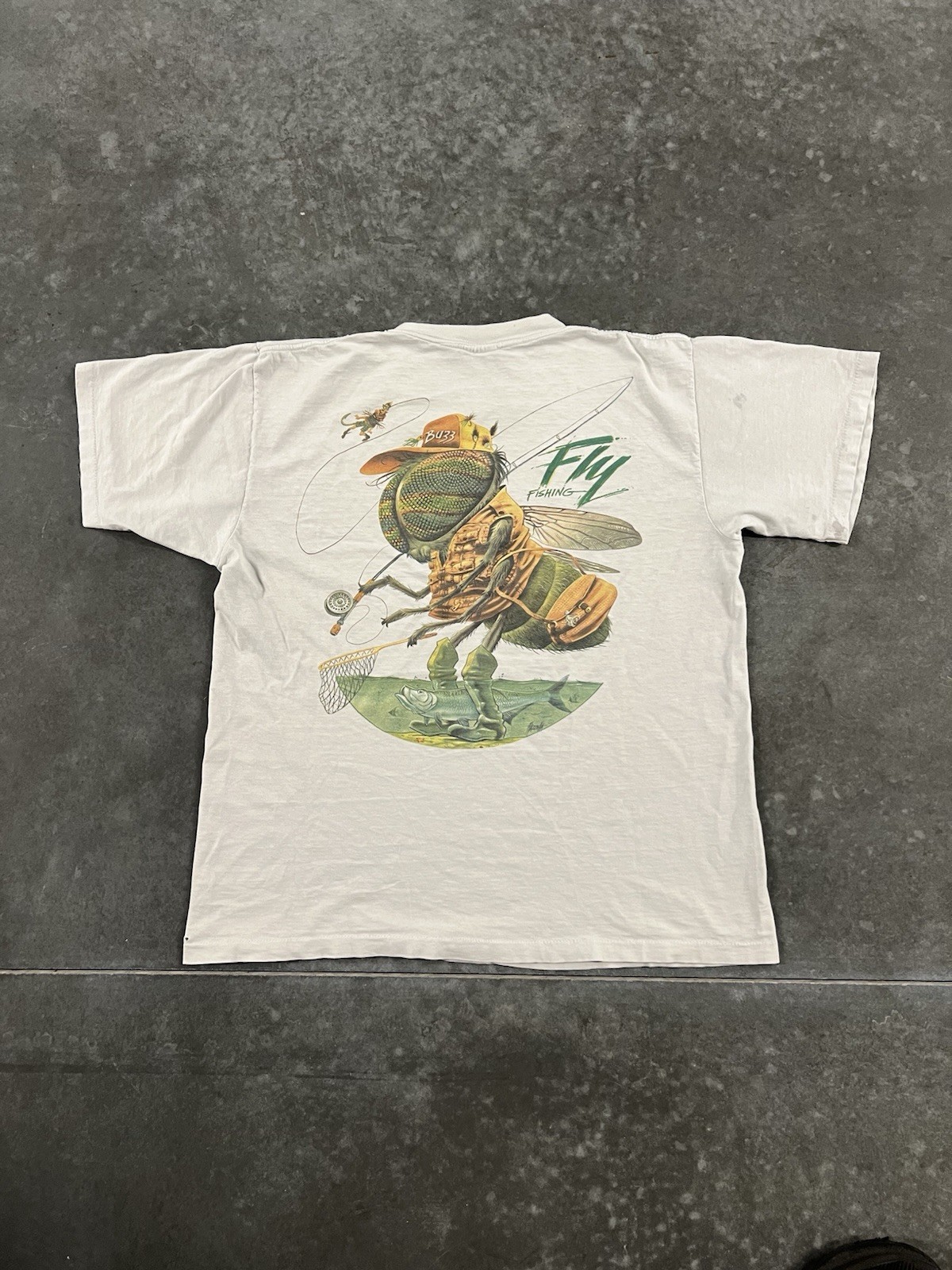 Rare Vintage Jimmy Buffett Caribbean Soul Fly Fishing Graphic T Shirt