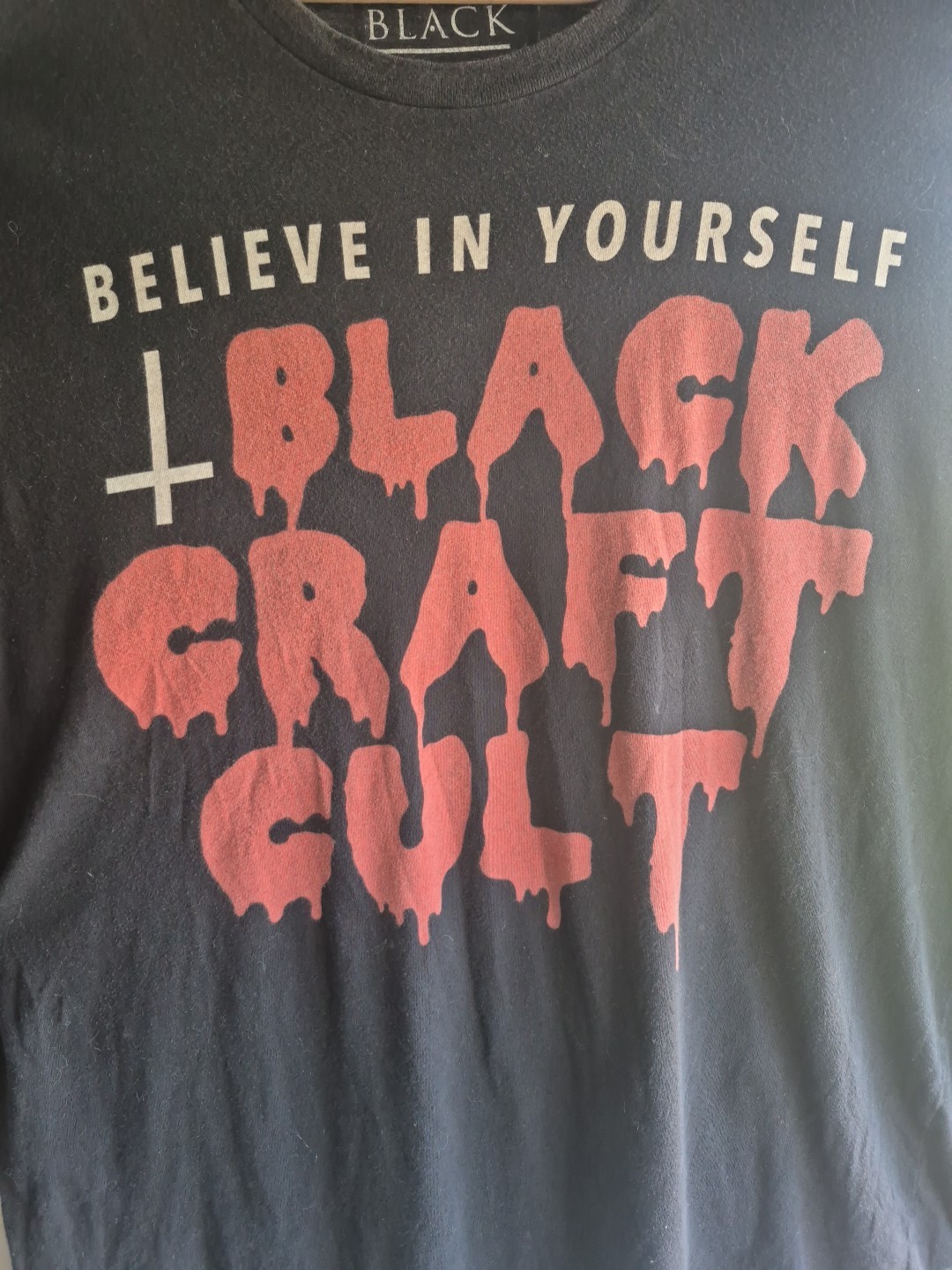 Blackcraft Cult Bleeding Letters Tee Size 2X Goth Horror Punk Occult Black gallery