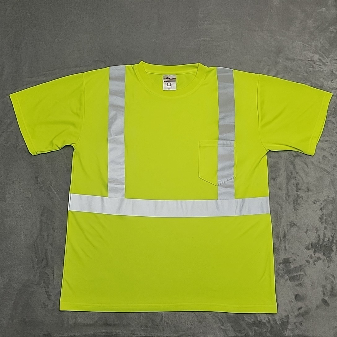 ML Kishigo Safety Shirt Mens XL Yellow Hi Vis Reflective ANSI 9110 Workwear gallery
