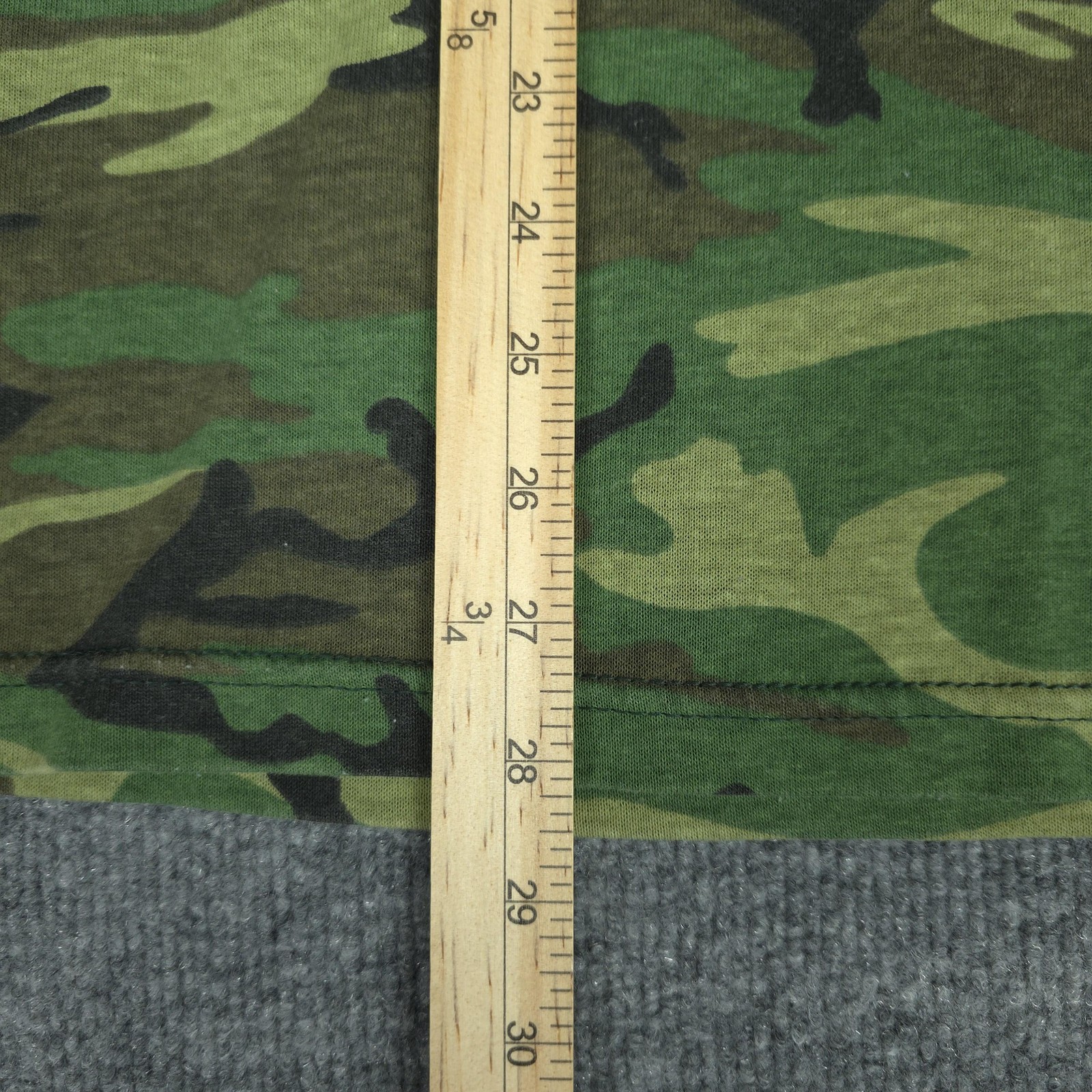 VTG Rothco Shirt Mens Large Green Woodland Camo Crewneck Military Made USA Tee gallery