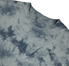 BYLT Men’s Drop Cut 100% Cotton S/S T-Shirt Blue Tie Dye • 2XL