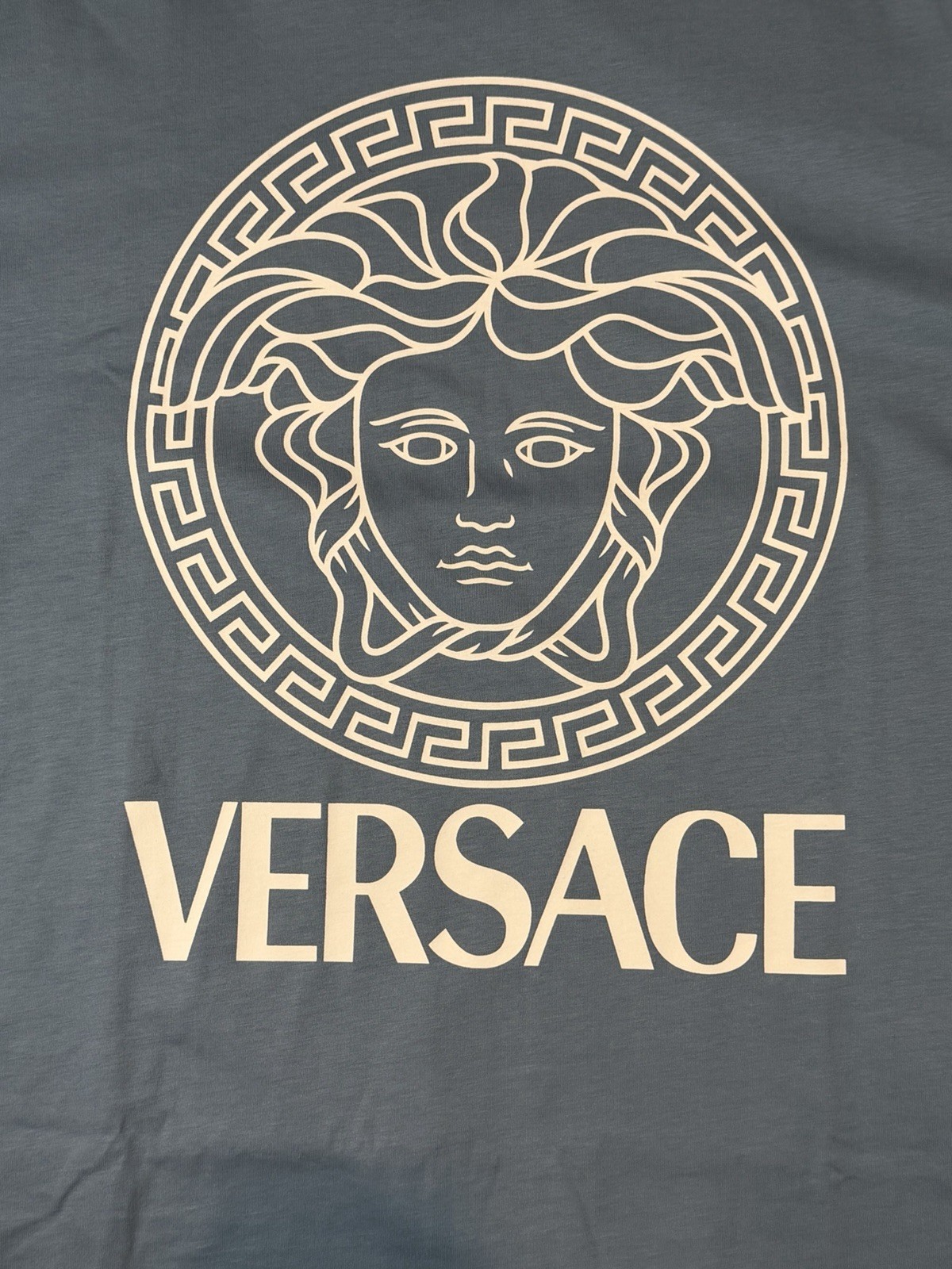 Versace Medusa Light Blue Jersey Short Sleeve T-Shirt Men’s Size 2XL Authentic gallery