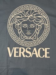 Versace Medusa Light Blue Jersey Short Sleeve T-Shirt Men’s Size L Authentic