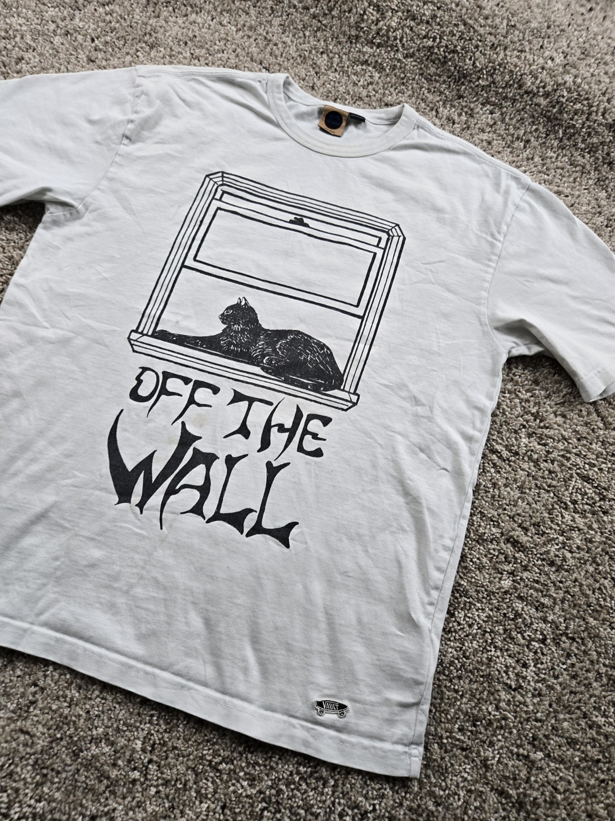 Vans Taka Hayashi Perched T Shirt Small Mens White Short Sleeve Distressed gallery