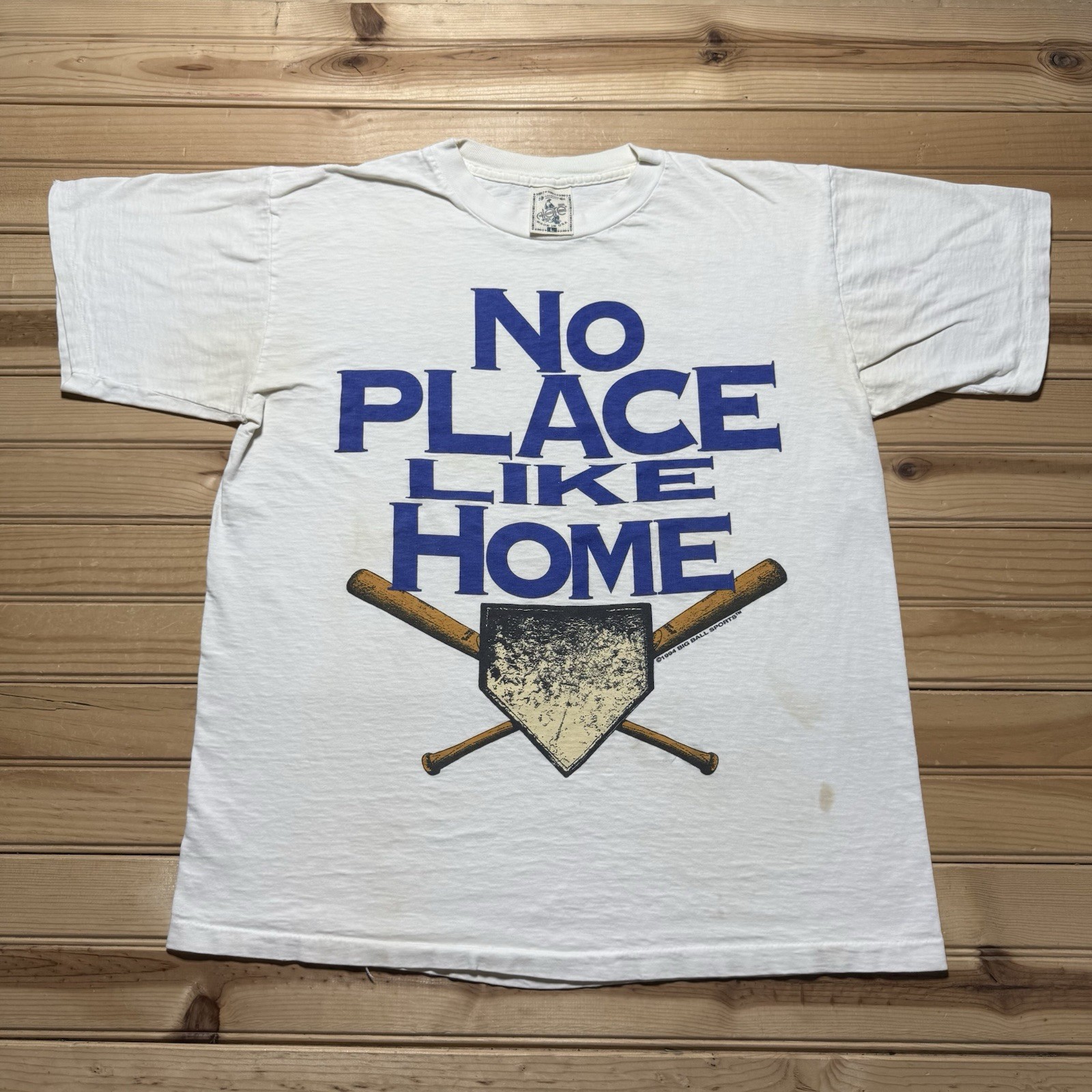 Vintage 90s Baseball T-Shirt No Place Like Home Sports Graphic Tee - Size Large gallery